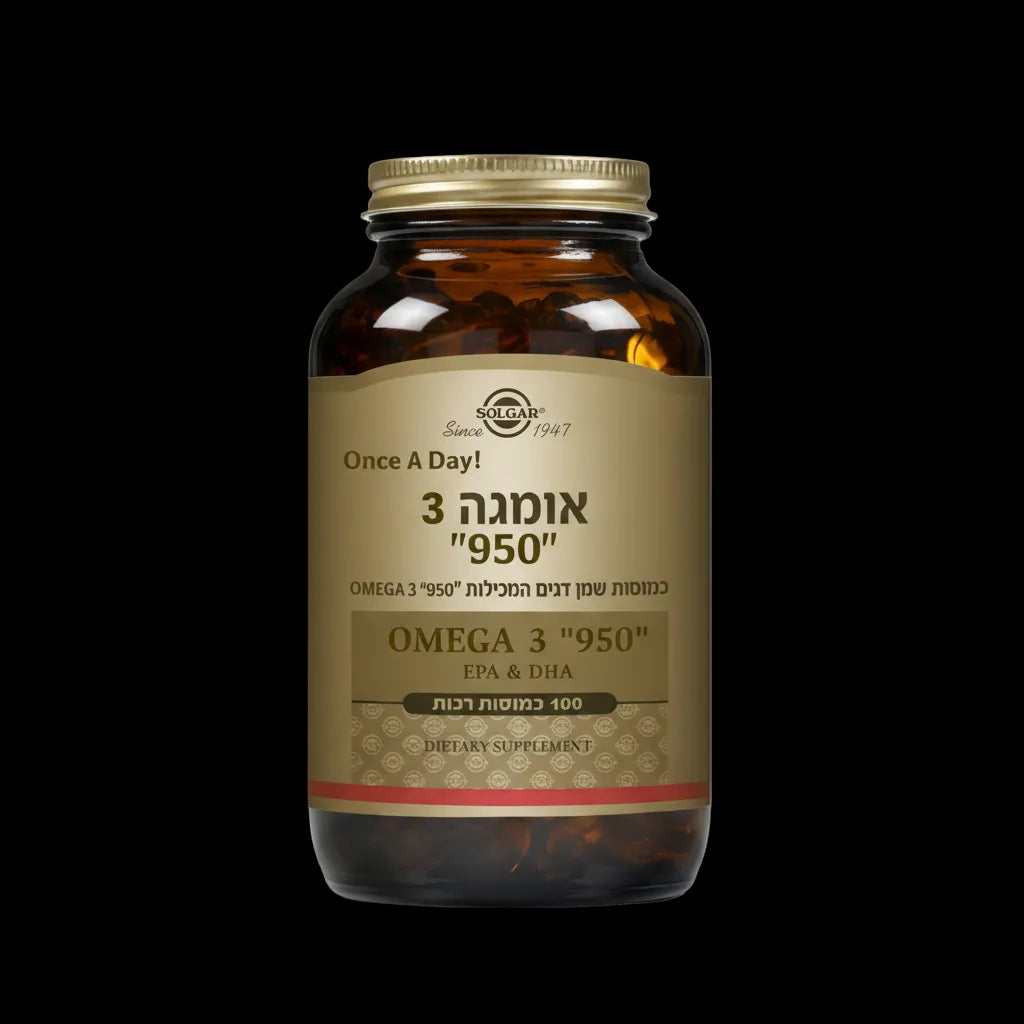 Solgar Omega-3 Fish Oil 950 mg (100 كبسولة هلامية)