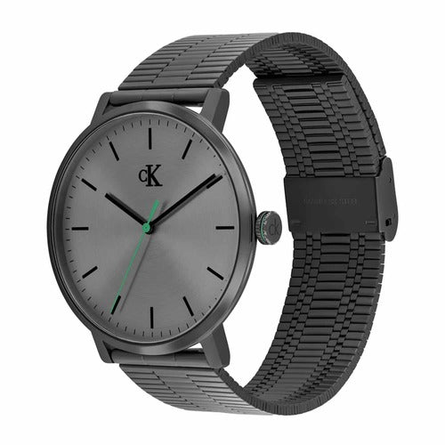 ساعة كالفن كلاين مينيماليست فضية للرجال - موديل 25200551