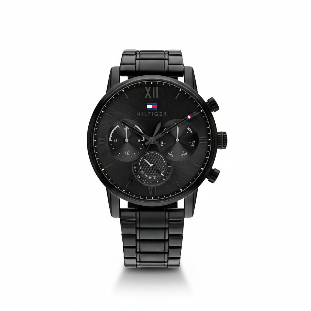 Tommy Hilfiger Sullivan Black Stainless Steel Men's Watch – Model 1791879