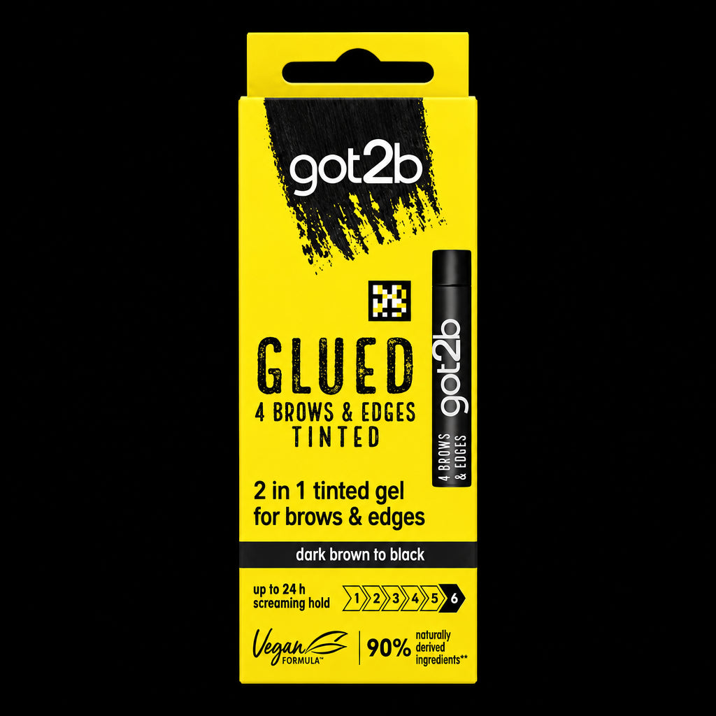got2b Glued 2-in-1 Brow &amp; Edge Tinted Gel - Dark Brown (16 ml)
