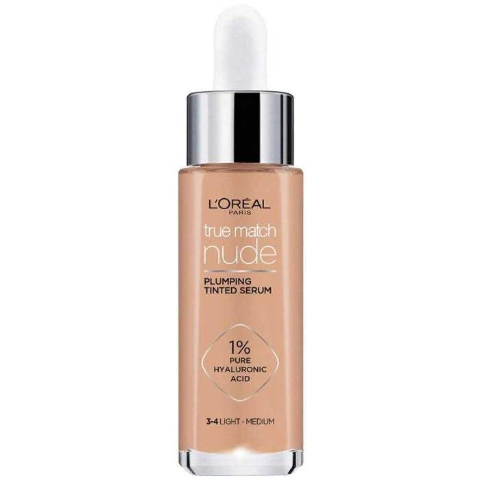 L'Oréal Paris True Match Nude Plumping Tinted Serum Light Medium 3-4 - 30 ml