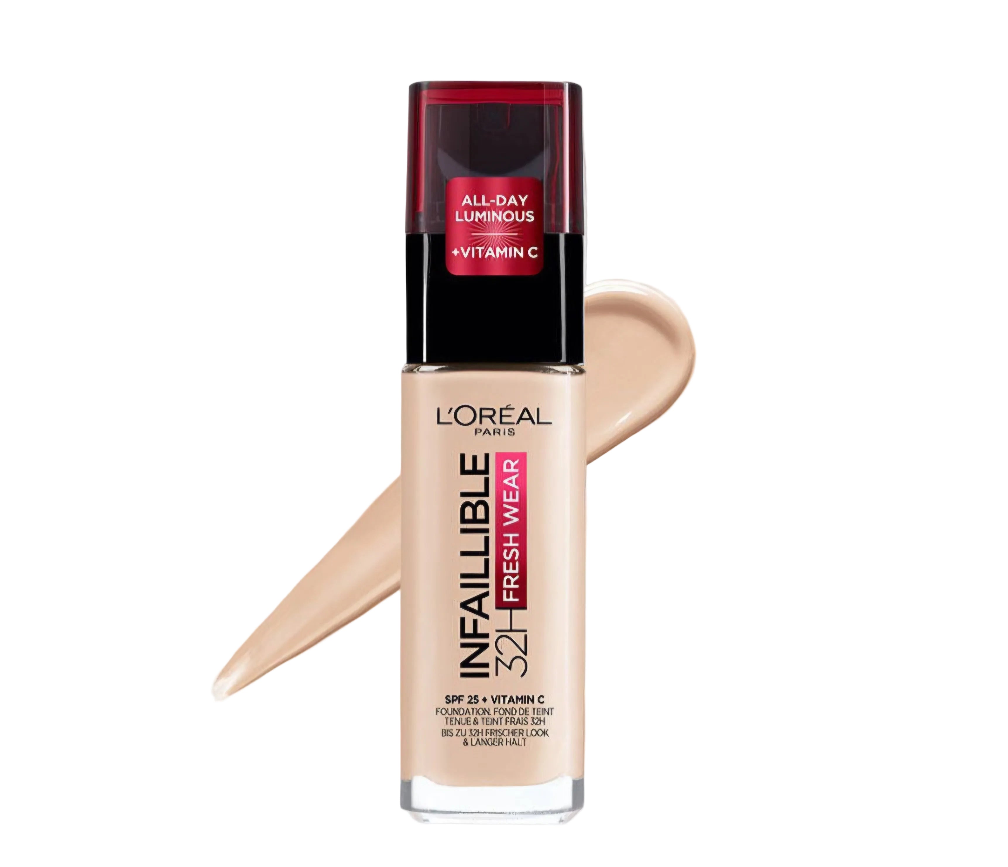 L'Oréal Paris Infaillible Fresh Wear Foundation 015 Porcelain , 30 ml