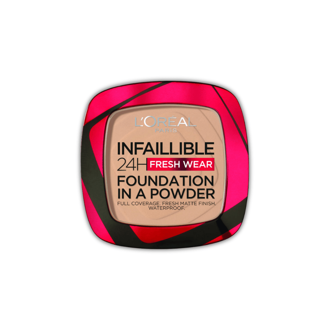 L'Oréal Paris Infallible Fresh Wear Foundation in a Powder 130 True Beige,9g